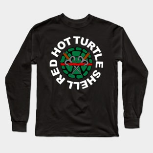 Red Hot Turtle Shell Long Sleeve T-Shirt